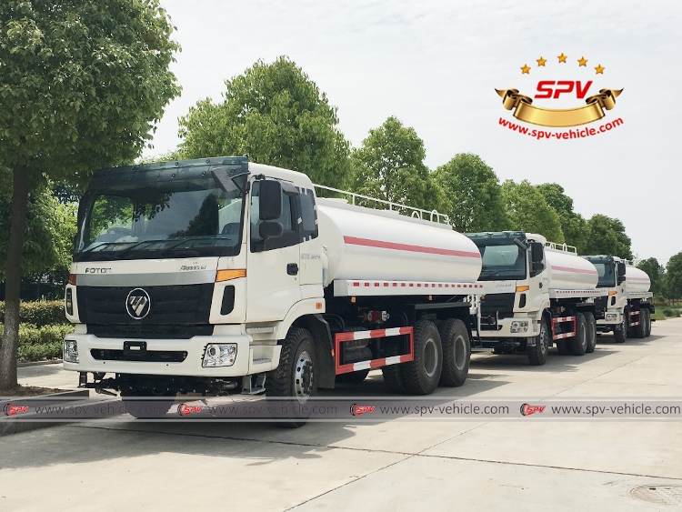 To Uganda - 3 units of Water Spraying Truck FOTON - LF